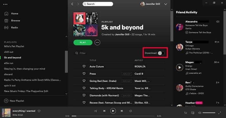 Spotify desktop app not playing songs